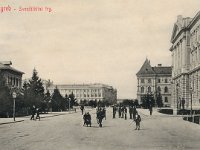 Sveučilišni trg (današnji Trg Republike Hrvatske) oko 1910. godine